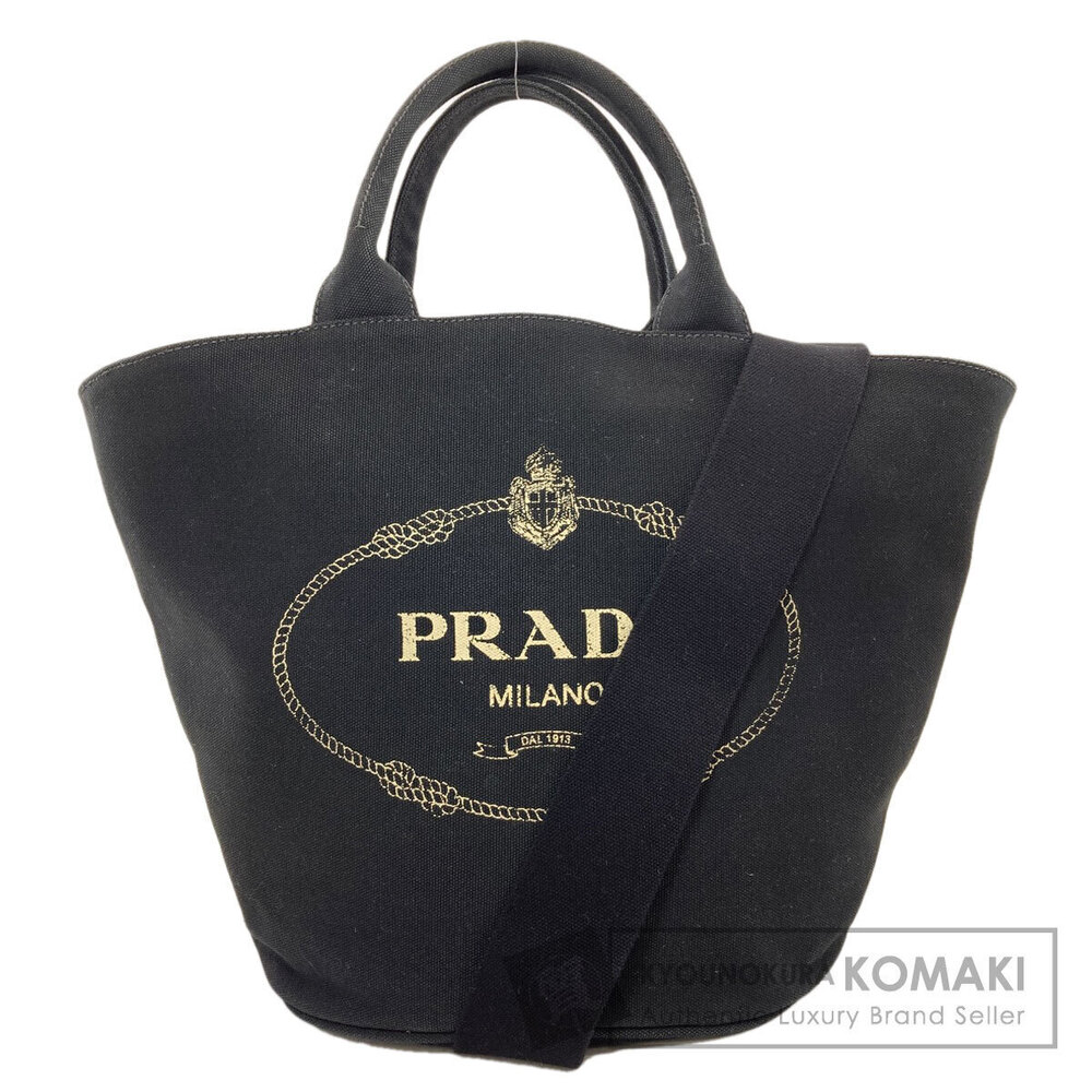 Prada Canapa Tote Bag Canvas